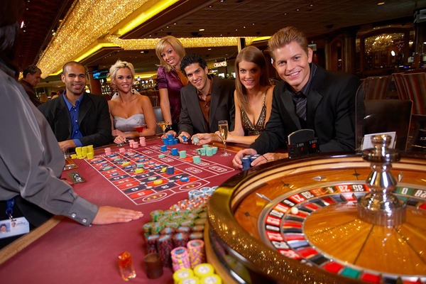 people playing roulette at the casino